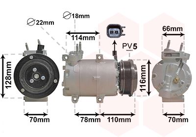 VAN WEZEL Kompressor,kliimaseade 1801K711